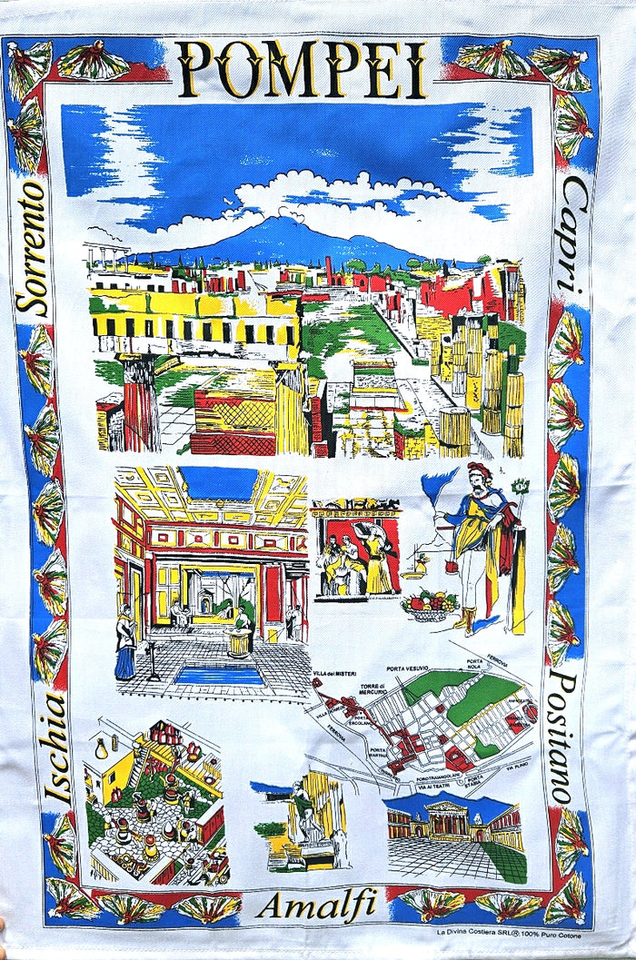 Pompei Dish Towel - Made in Italy