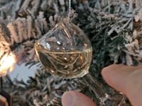 Realistic Wine Glass Christmas Ornament