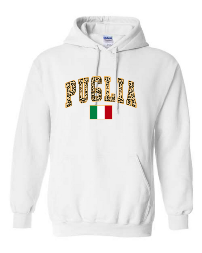 Puglia Leopard Print Hoodie - Unisex