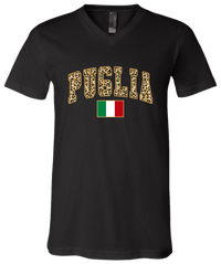 Puglia Leopard Print V-Neck Shirt - Unisex