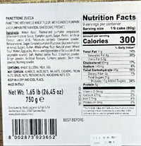 Panettone with Pumpkin  Cream - Chiostro di Saronno - 750 Gr