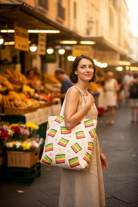 Rainbow Cookie Tote – Market Lifestyle