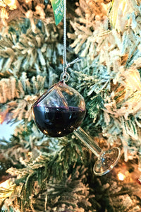 Realistic Wine Glass Christmas Ornament