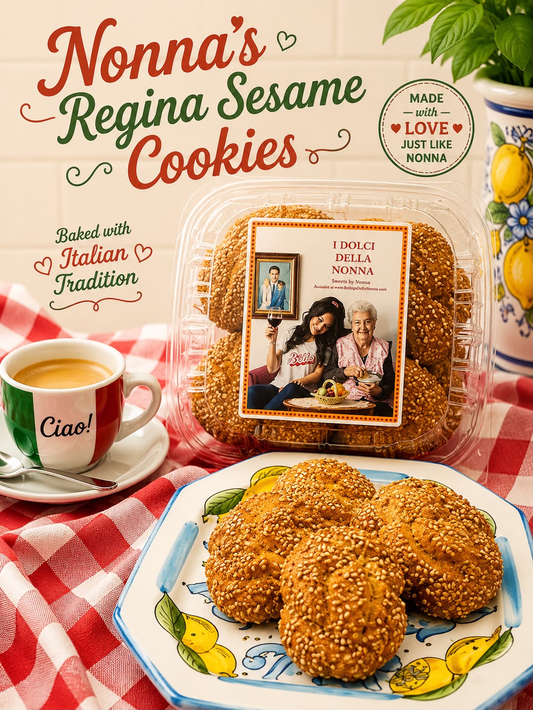 regina sesame cookies italian