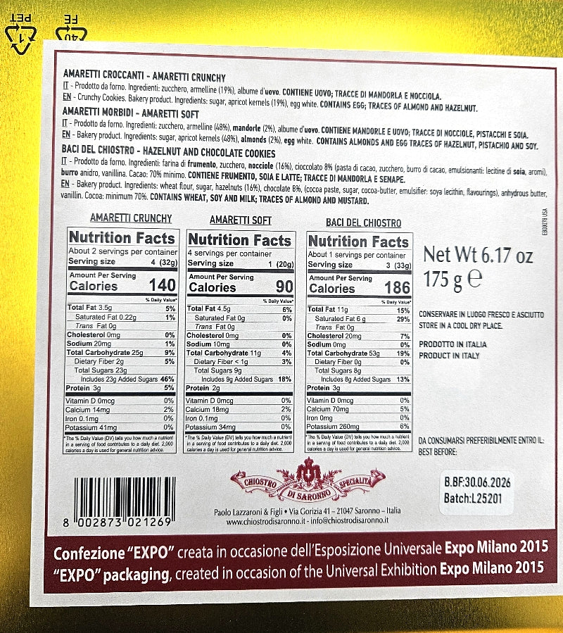 Retro Italia Tin -  Chiostro di Saronno