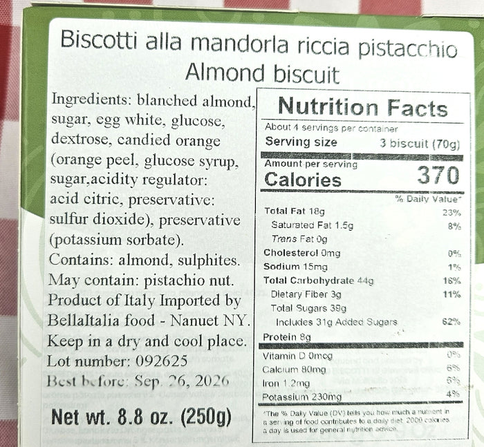 Riccia Almond Pistachio Cookies by Furco