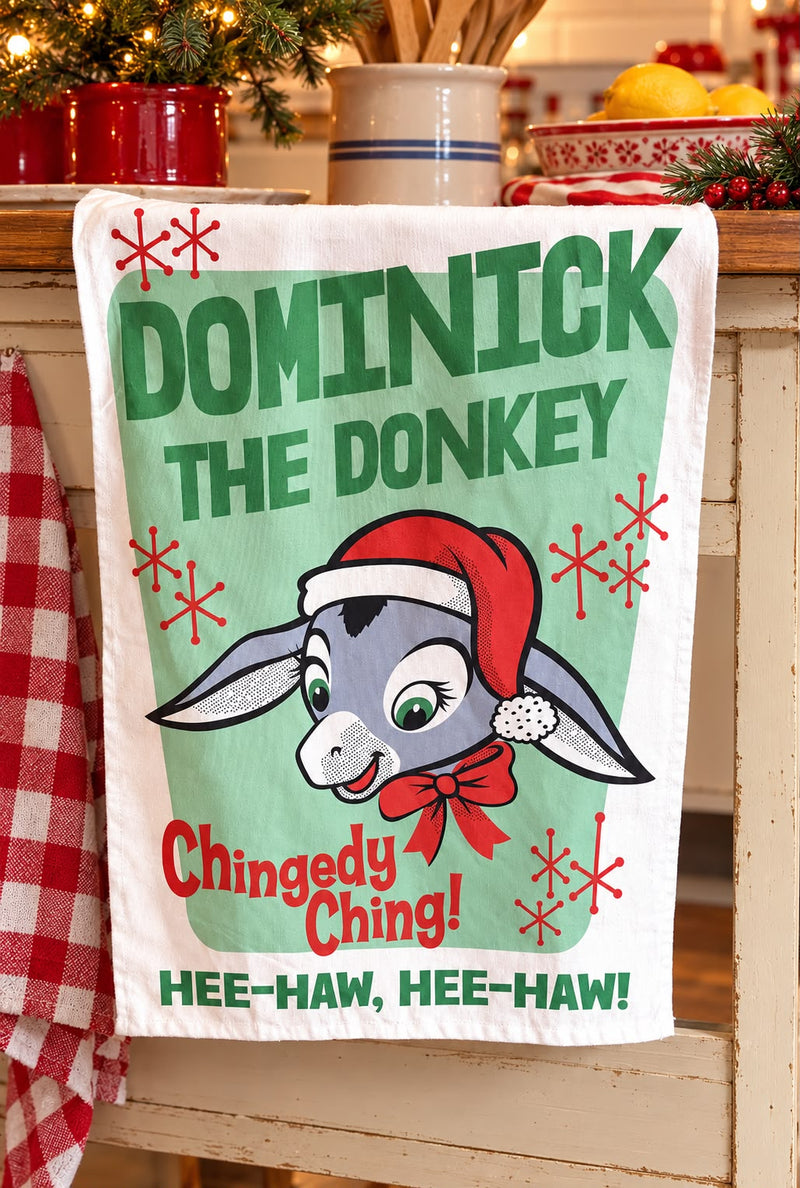 Dominick the Donkey - Dish Towel  - Made in Italy