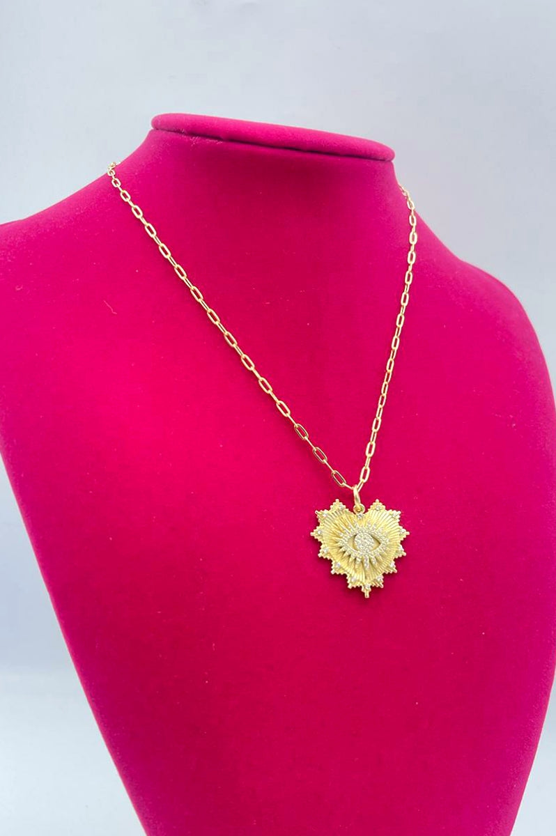 The Sacred Heart Malocchio Necklace