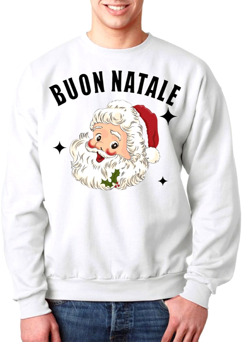 The Santa Sparkle Sweatshirt - Unisex - White