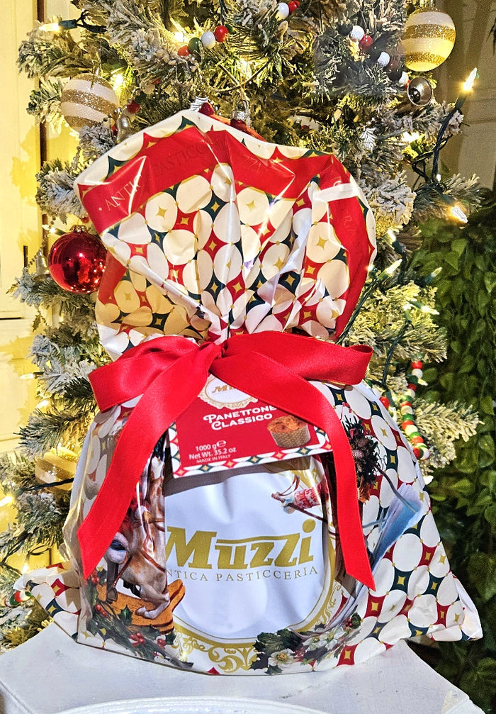 Santa Panettone Classico in Tote by Muzzi