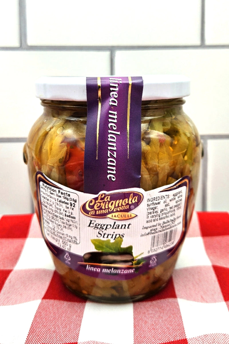 Seasoned Eggplant Strips from Puglia