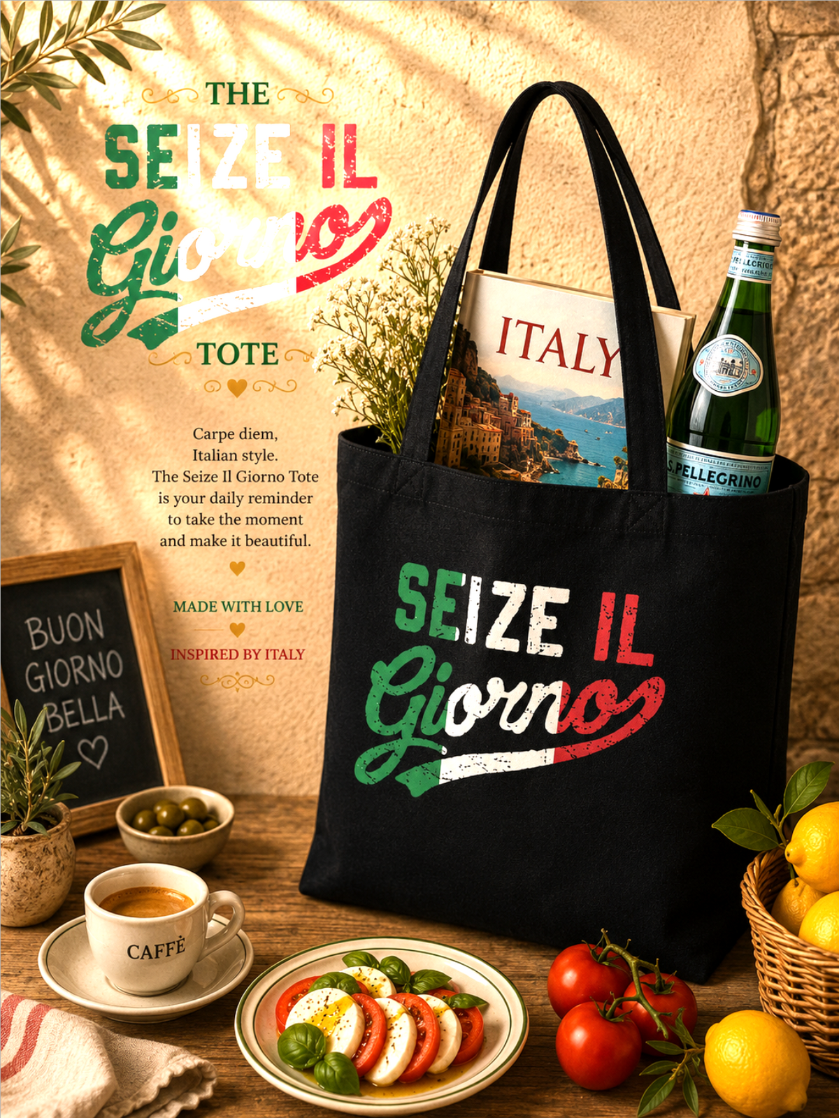 Seize il Giorno Tricolor Tote