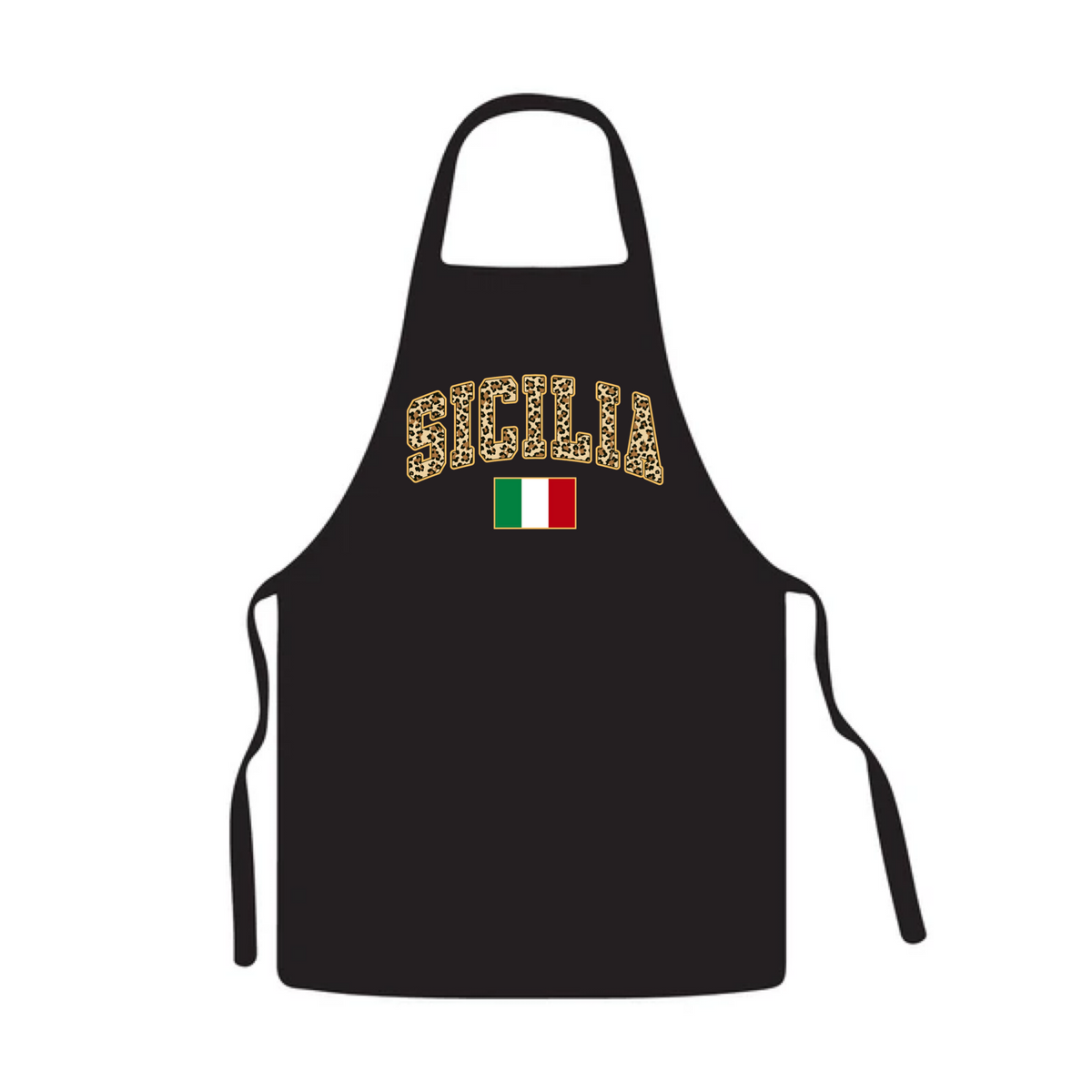 Sicilia Leopard Print Apron