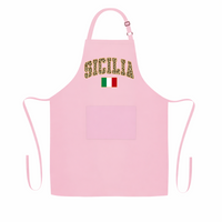 Sicilia Leopard Print Apron