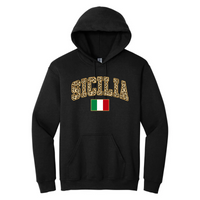 Sicilia  Leopard Print Hoodie - Unisex