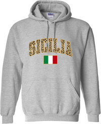 Sicilia  Leopard Print Hoodie - Unisex