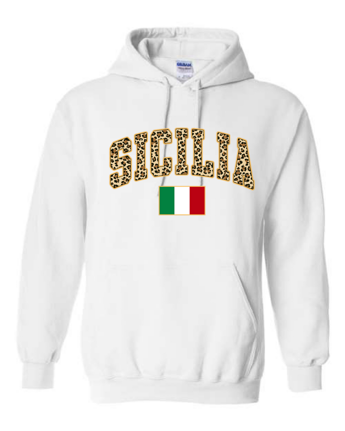 Sicilia  Leopard Print Hoodie - Unisex