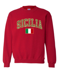 Sicilia Leopard Print Sweatshirt - Unisex