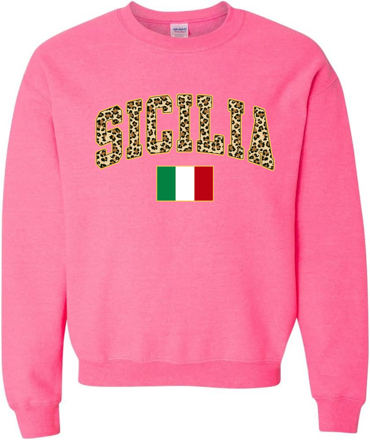Sicilia Leopard Print Sweatshirt - Unisex