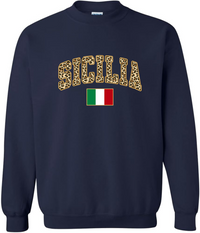 Sicilia Leopard Print Sweatshirt - Unisex