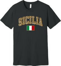 Sicilia Leopard Print Tee - Unisex