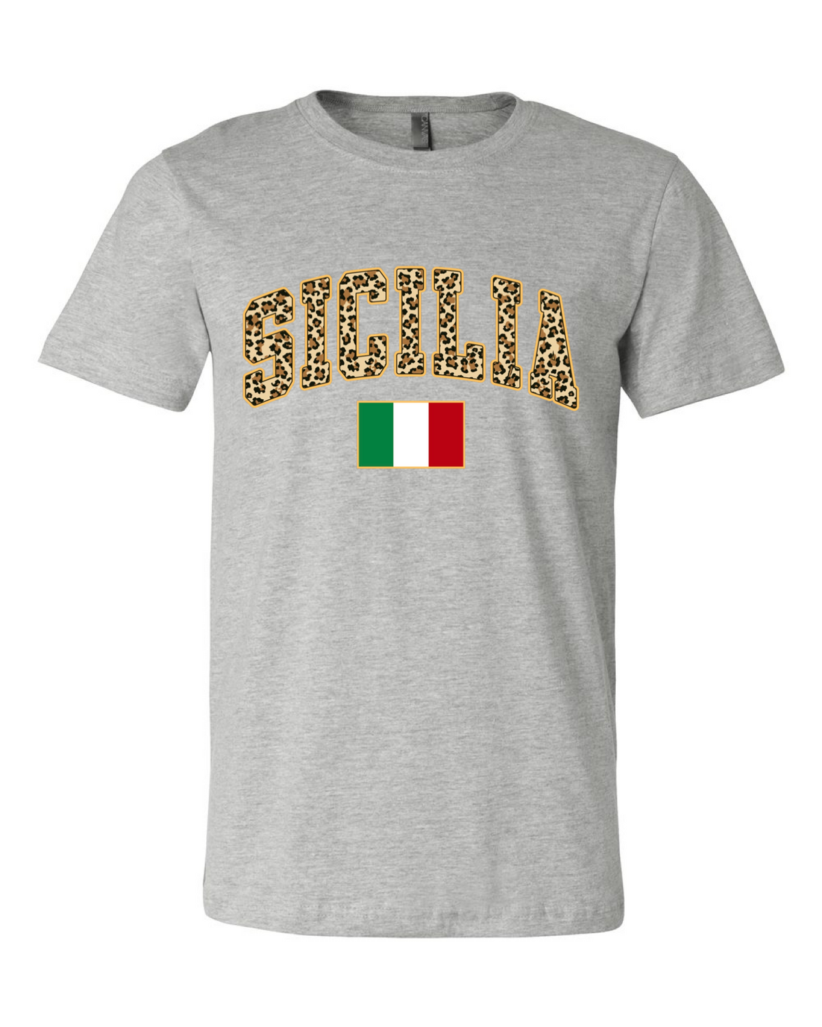 Sicilia Leopard Print Tee - Unisex