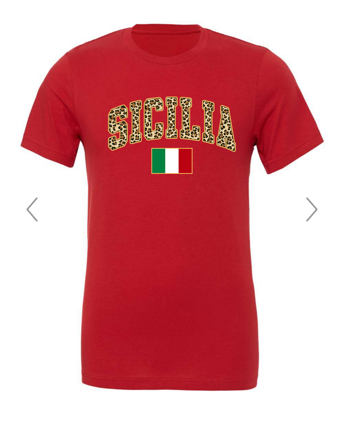 Sicilia Leopard Print Tee - Unisex