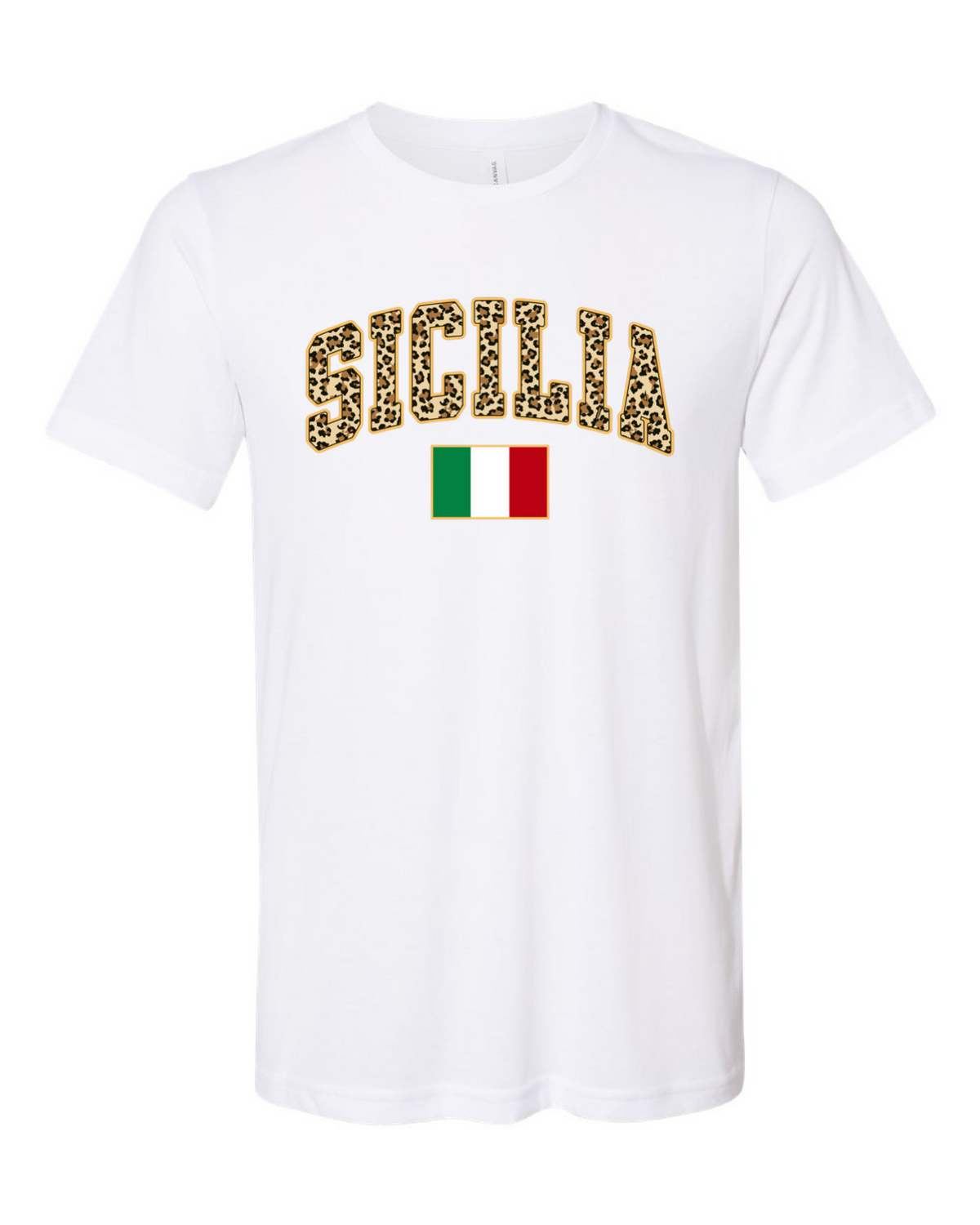 Sicilia Leopard Print Tee - Unisex