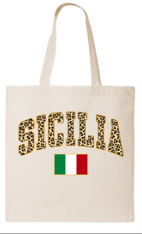 Sicilia Leopard  Print Tote