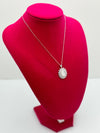 The Sparkle Madonna Necklace - White Gold