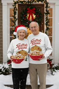 Struffoli Squad White Sweatshirt - Red Bowls