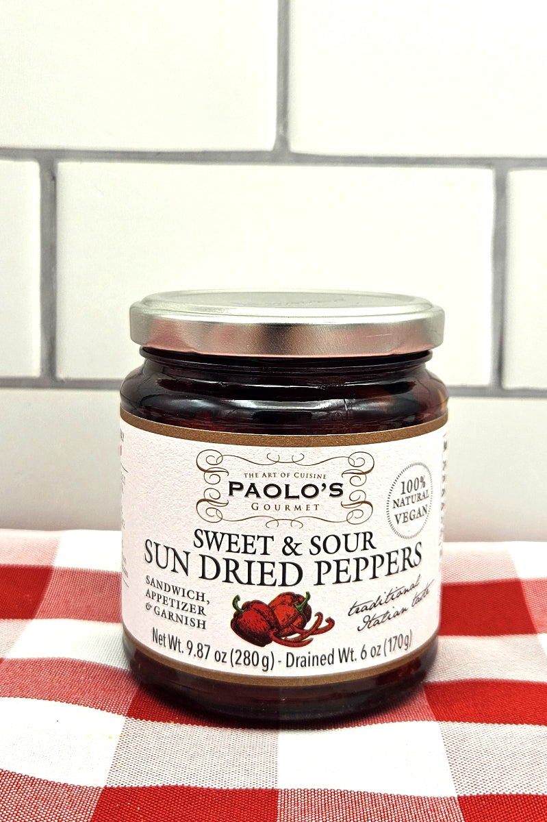 Sweet & Sour Sun Dried Peppers