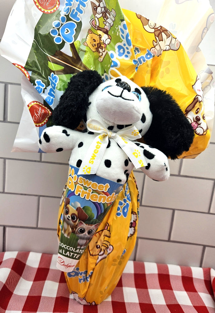 Milk Chocolate Easter Egg with a Sweet Friend