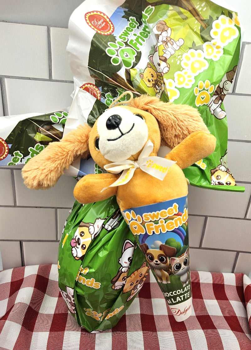 Milk Chocolate Easter Egg with a Sweet Friend