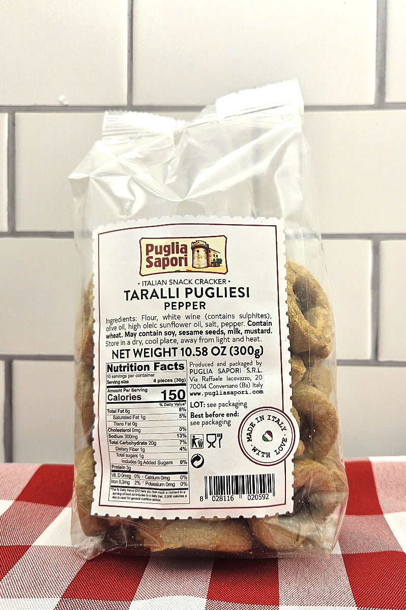 Black Pepper  Taralli from Puglia