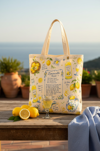 The Limoncello Recipe Tote Lifestyle