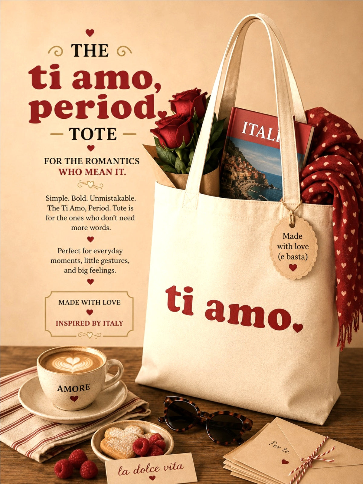 ti amo tote bag