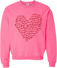 The Ti Amo Script Sweatshirt