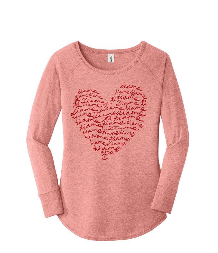 The Ti Amo Script Tunic