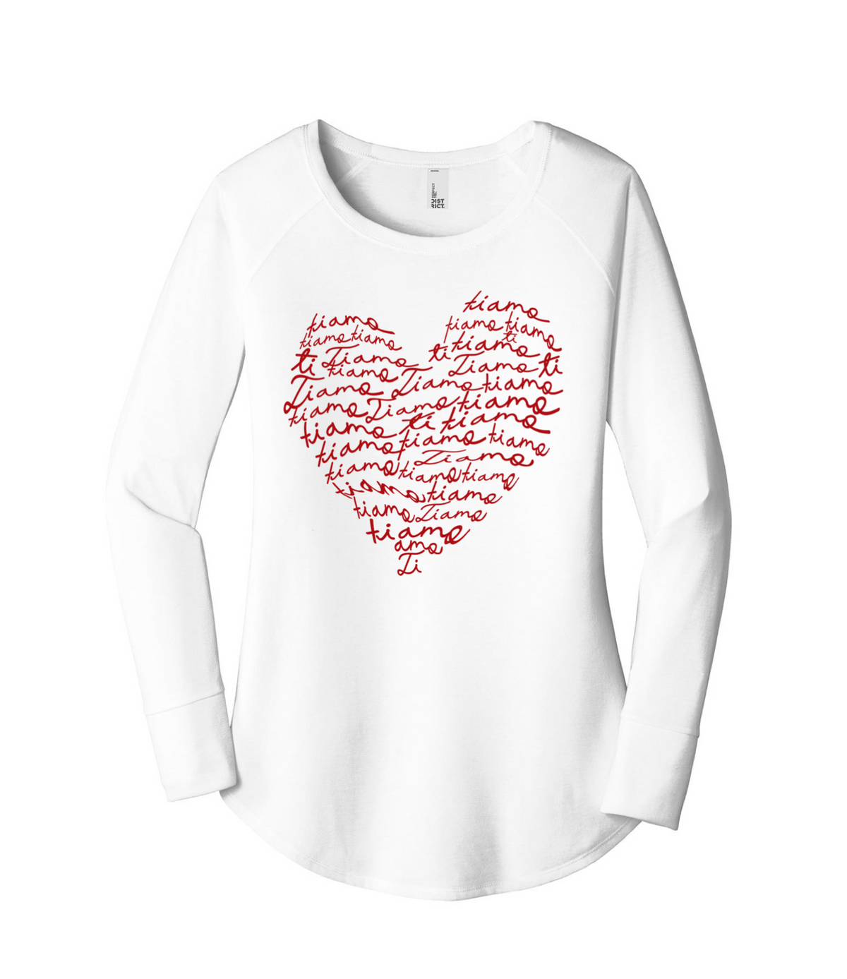 The Ti Amo Script Tunic