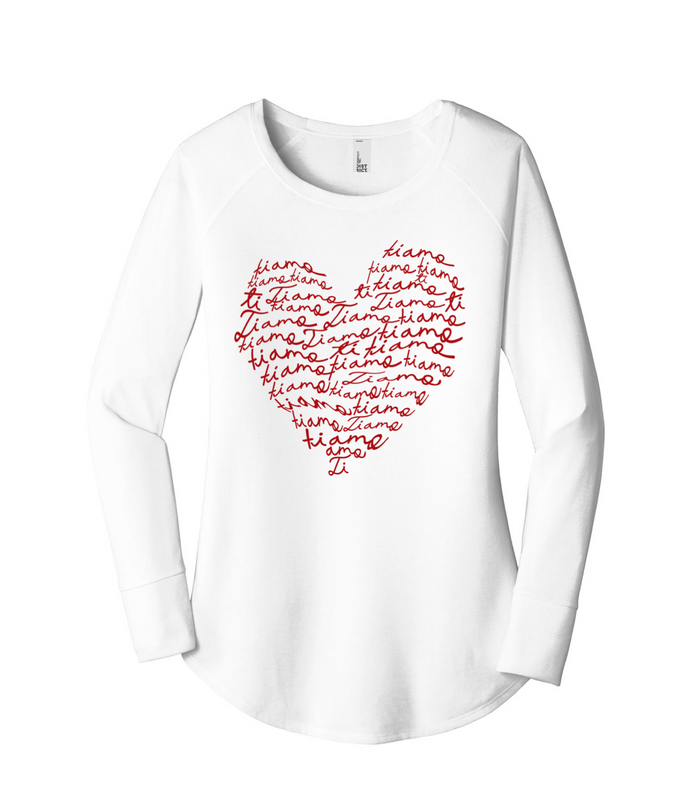 The Ti Amo Script Tunic