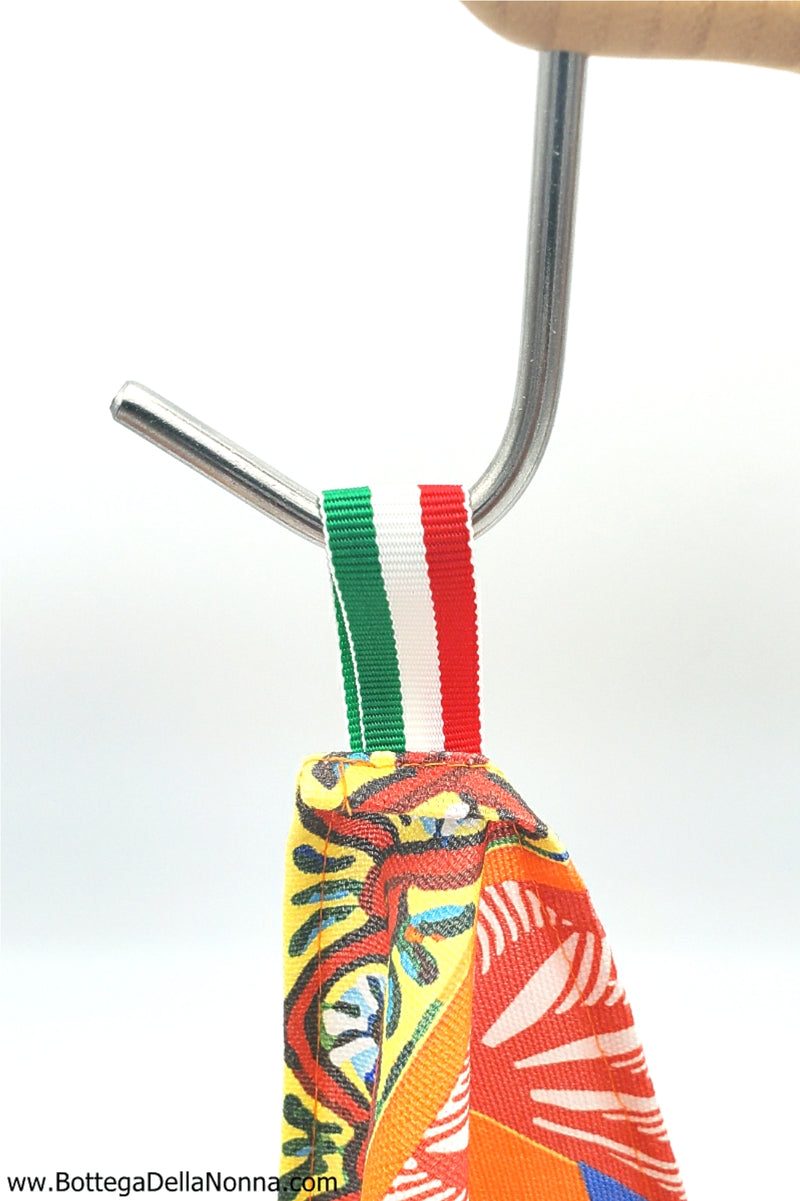 Babbo Natale on Sled - Dish Towel  - Made in Italy