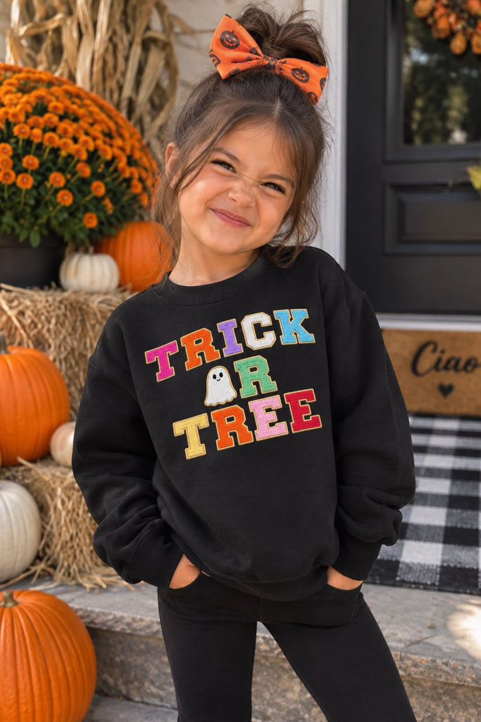 The Trick or Tree Black Sweatshirt - Kids - Youth