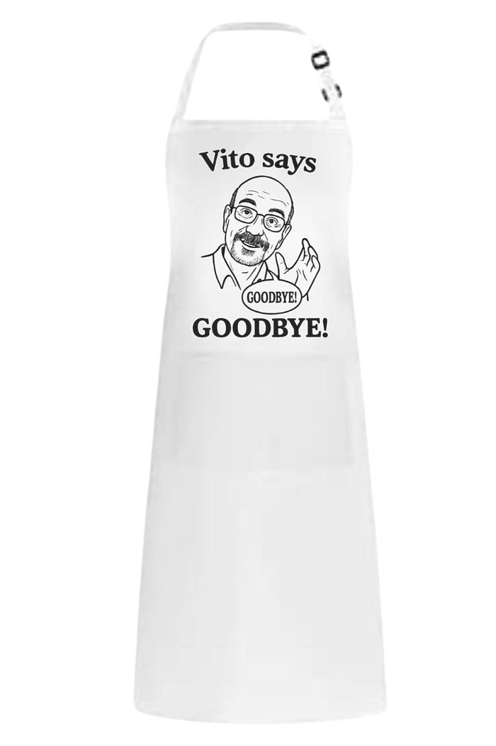 Vito Says Goodbye Apron