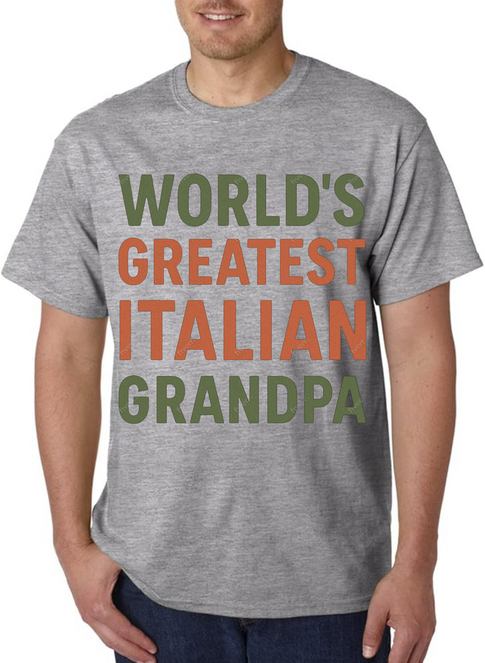 World's Greatest Italian Grandpa - Gray
