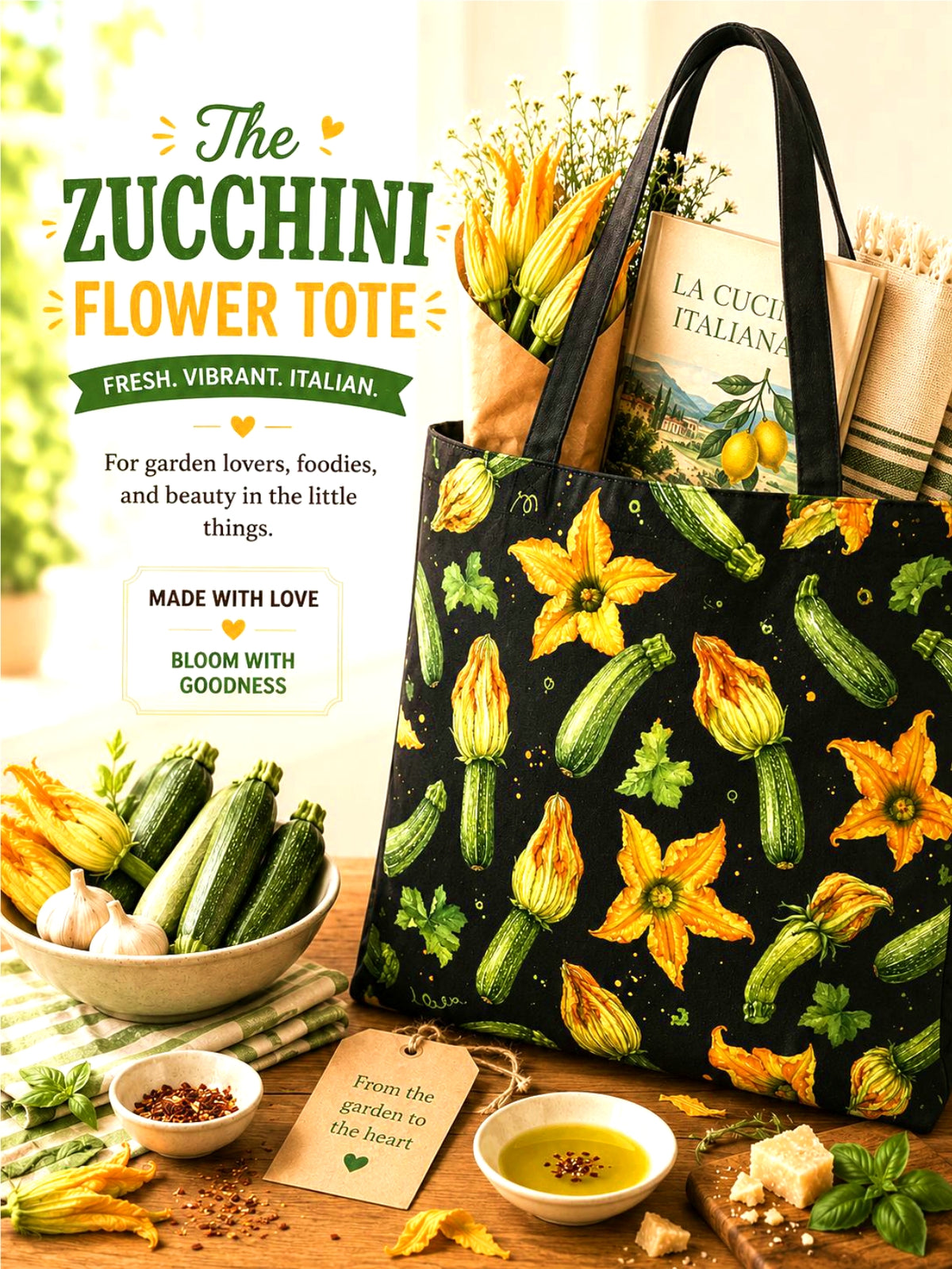 The Zucchini Flower Tote