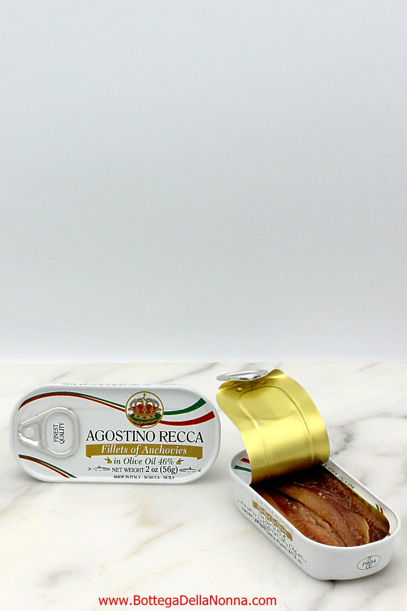 Fillets of Anchovies - Agostino Recca - 2 Tins