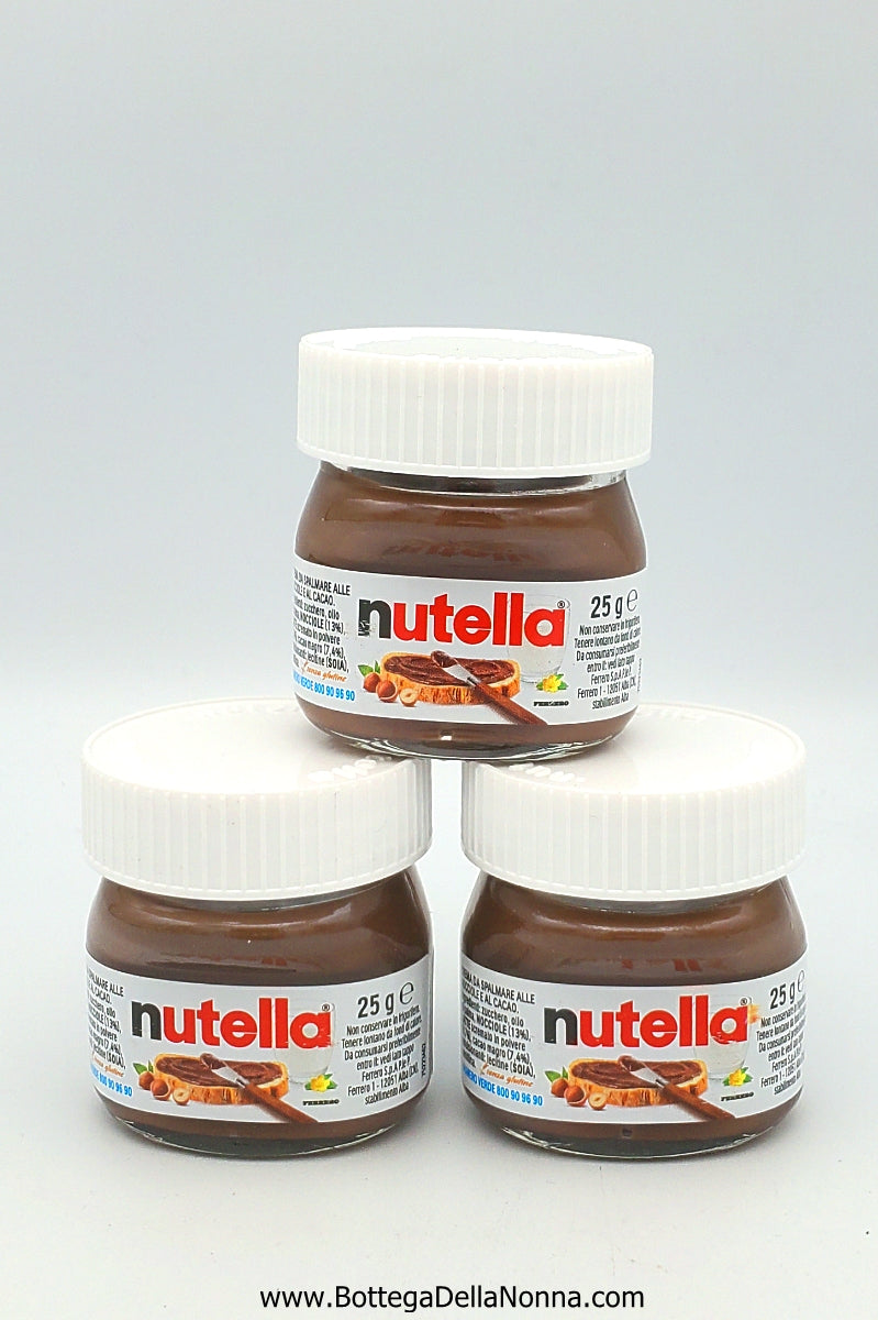 Baby Nutella 25 Grams Glass Jars - Imported from Italy - 3 Jars