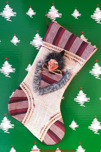 The Befana Raffia Stocking