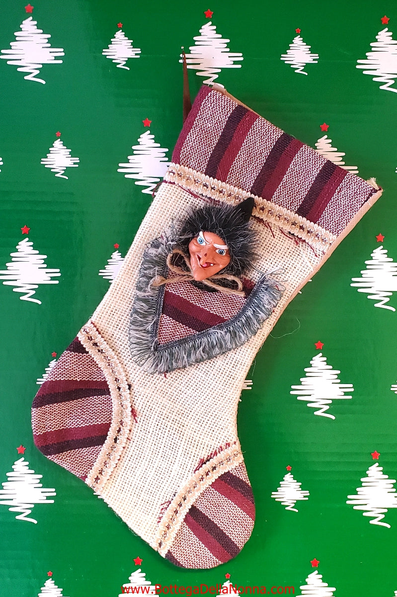 The Befana Raffia Stocking